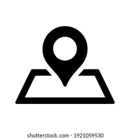 Map icon for graphic design projects
