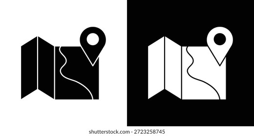 Map icon graphic doodle designs collection