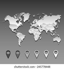 Map icon great for any use. Vector EPS10.