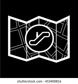Map icon illustration design