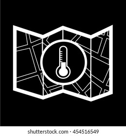 Map icon illustration design