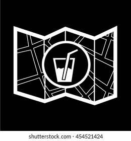 Map icon illustration design