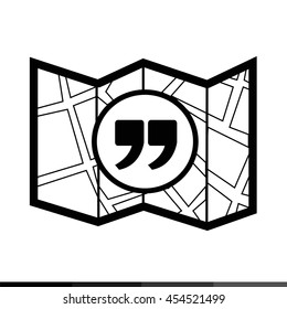 Map icon illustration design