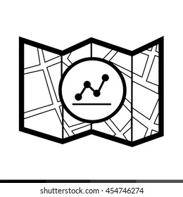 Map icon illustration design