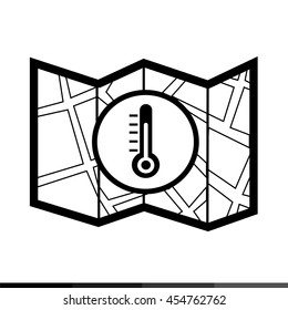 Map icon illustration design