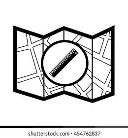 Map icon illustration design