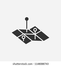 Map icon illustration,vector location sign symbol