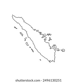 map icon for the island of Sumatra, one of the islands of Indonesia