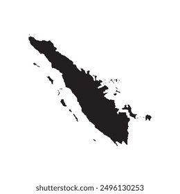 map icon for the island of Sumatra, one of the islands of Indonesia