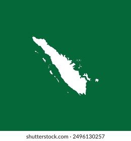 map icon for the island of Sumatra, one of the islands of Indonesia