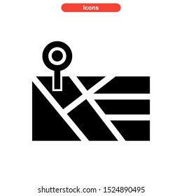 map icon isolated sign symbol vector illustration - high quality black style vector icons
