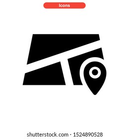 map icon isolated sign symbol vector illustration - high quality black style vector icons
