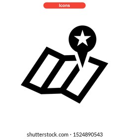 map icon isolated sign symbol vector illustration - high quality black style vector icons
