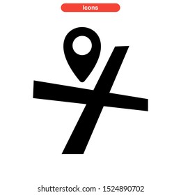 map icon isolated sign symbol vector illustration - high quality black style vector icons
