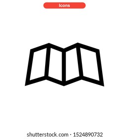 map icon isolated sign symbol vector illustration - high quality black style vector icons
