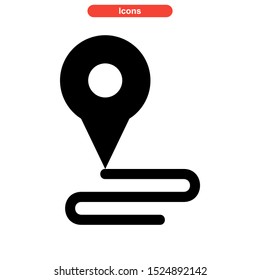 map icon isolated sign symbol vector illustration - high quality black style vector icons
