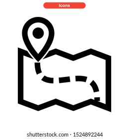 map icon isolated sign symbol vector illustration - high quality black style vector icons
