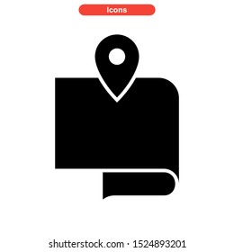map icon isolated sign symbol vector illustration - high quality black style vector icons
