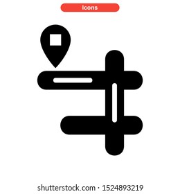 map icon isolated sign symbol vector illustration - high quality black style vector icons
