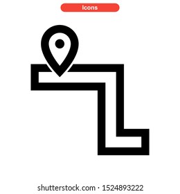 map icon isolated sign symbol vector illustration - high quality black style vector icons
