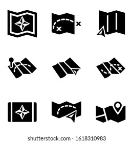 map icon isolated sign symbol vector illustration - Collection of high quality black style vector icons
