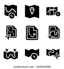 map icon isolated sign symbol vector illustration - Collection of high quality black style vector icons
