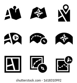 map icon isolated sign symbol vector illustration - Collection of high quality black style vector icons
