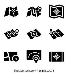 map icon isolated sign symbol vector illustration - Collection of high quality black style vector icons
