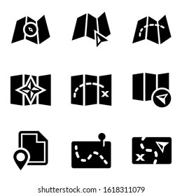 map icon isolated sign symbol vector illustration - Collection of high quality black style vector icons

