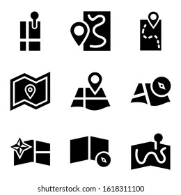 map icon isolated sign symbol vector illustration - Collection of high quality black style vector icons
