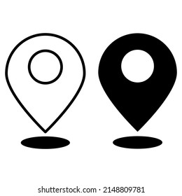 Map icon location illustration design