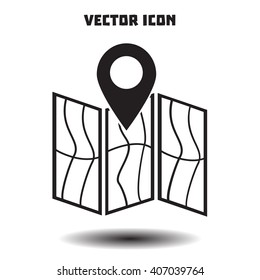 Map icon. Location simbol.