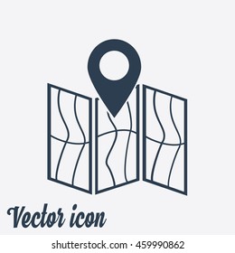 Map icon. Location simbol.