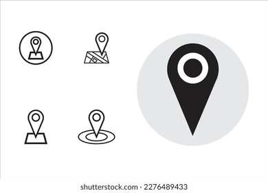 Map Icon Location Symbol Illustration