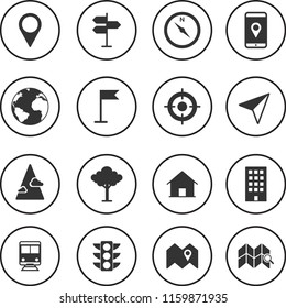 Map Icon and Location vector icons set