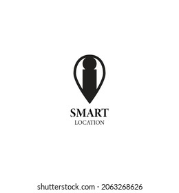 Map Icon Logo applied for a travel industry company. Pin Map GPS Car Location logo design inspiration