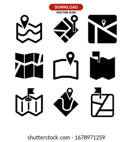 map icon or logo isolated sign symbol vector illustration - Collection of high quality black style vector icons
