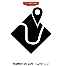 map icon or logo isolated sign symbol vector illustration - high quality black style vector icons
