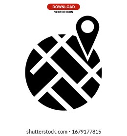map icon or logo isolated sign symbol vector illustration - high quality black style vector icons
