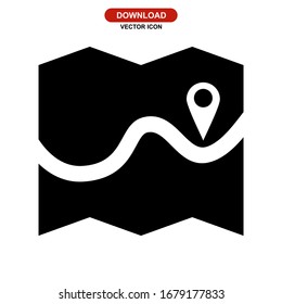 map icon or logo isolated sign symbol vector illustration - high quality black style vector icons
