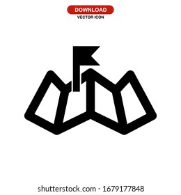 map icon or logo isolated sign symbol vector illustration - high quality black style vector icons
