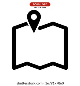 map icon or logo isolated sign symbol vector illustration - high quality black style vector icons
