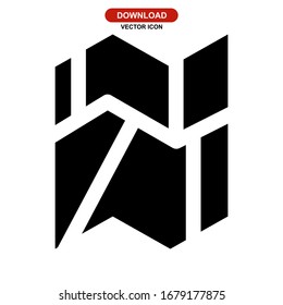 map icon or logo isolated sign symbol vector illustration - high quality black style vector icons
