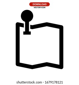 map icon or logo isolated sign symbol vector illustration - high quality black style vector icons
