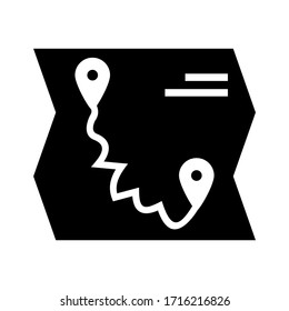 icono de mapa o logotipo símbolo de signo aislado ilustración vectorial - iconos vectoriales de estilo negro de alta calidad
