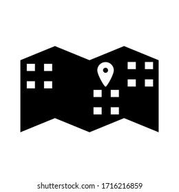 Kartensymbol oder Logo einzeln auf Zeichen Vektorillustration Illustration - hochwertige Vektorsymbole mit schwarzem Hintergrund
