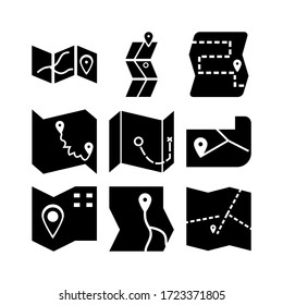 map icon or logo isolated sign symbol vector illustration - Collection of high quality black style vector icons
