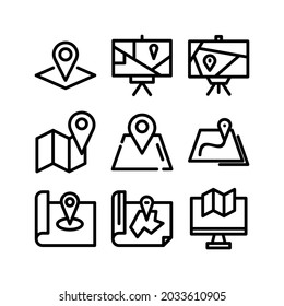 map icon or logo isolated sign symbol vector illustration - Collection of high quality black style vector icons
