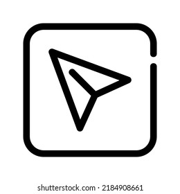 Kartensymbol oder Logo einzeln auf Zeichen, Vektorgrafik - hochwertige Vektorsymbole in schwarzem Stil
