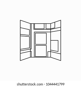 Map icon. Navigation city vector.